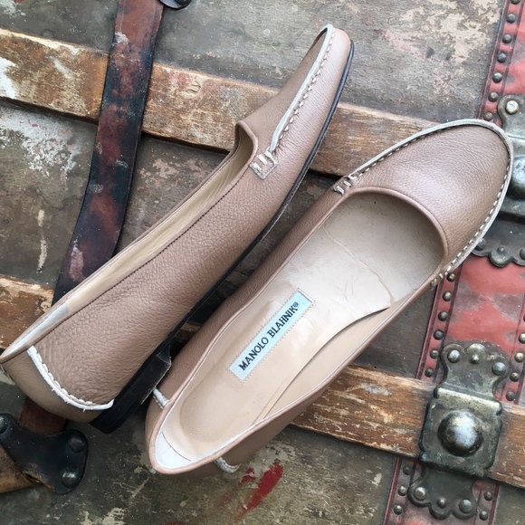 Moccasin Loafer Driver Flat Leather Nude Tan Brown - Picture 3 of 8